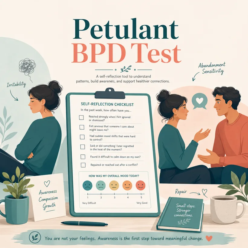 Petulant BPD test self-reflection worksheet